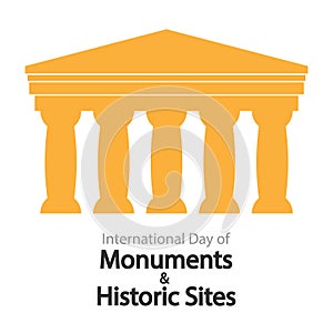 Monuments and Historic Sites International Day Greek columns