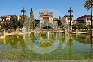 Monuments of Seville in Park Maria Luisa photo