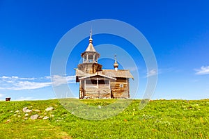 Monuments of wooden architecture. Kizhi Island, Karelia, Russia