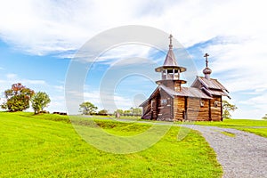 Monuments of wooden architecture. Kizhi Island, Karelia, Russia