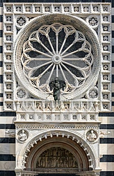 Monza dome facade details, Lombardy, Italy