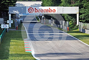 MONZA, ITALY - June 13, 2019: The Autodromo Nazionale Monza, Ascari variants.