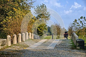 Monza Italy: the park at fall