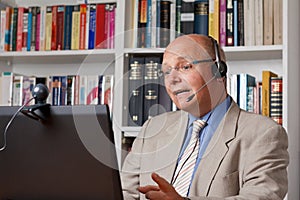 Mooc Lecturer computer camera headset