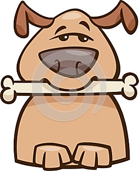 Mood busy dog cartoon illustration