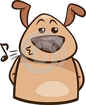 Mood chill dog cartoon illustration photo