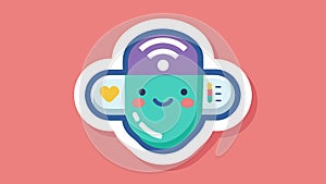 A mood monitoring sticker that can be p anywhere on the body and connects to an app allowing individuals to track their