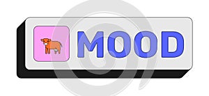 Mood rectangular UI web button