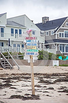 Moody beach sign Wells Maine