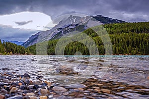 Moody Clouds Over The Beautiful Two Jack Lake