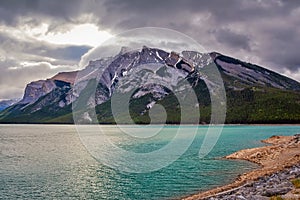 Moody Clouds Over Lake Minnewanka