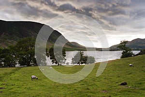 Moody Clouds over Wast Water in Cumbria, England