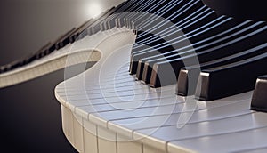 Moody Curvy Piano Keys