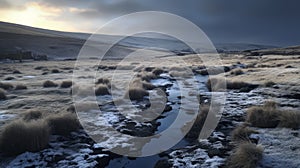 Moody Monotones: A Glistening Tundra In Yorkshire photo