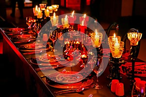 Decor at corporate Christmas Gala Event Party photo