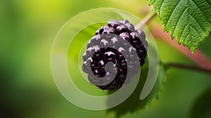 Moody Still Lifes: Black Raspberry Leaf On The Vine Hd