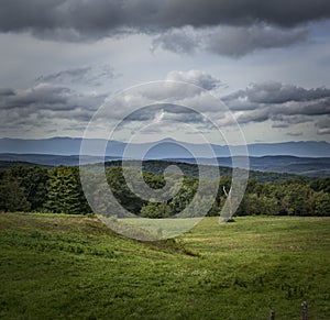 Moody View of the Catskill Mountains of New York