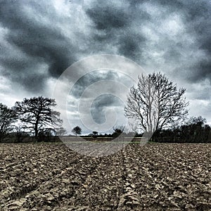 Moody winter skies, Felixstowe