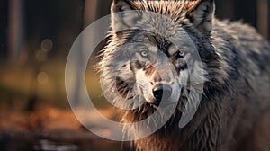 Moody Wolf Portrait: Vray Tracing And Photo-realistic Techniques