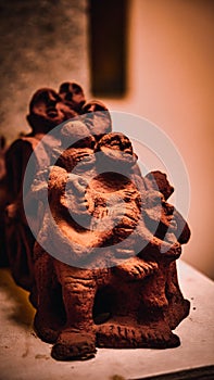 Mookiah or Bull Mookiah used terracotta and bronze, materials. for his realistic renditions of jallikattu.