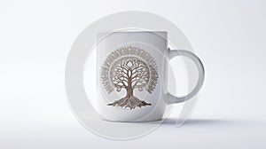 Moola Nakshatra symbol printed on white coffee mug photo