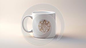 Moola Nakshatra symbol printed on white coffee mug photo