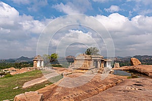 Moola Virupaksha temple complex, Hampi, Karnataka, India photo