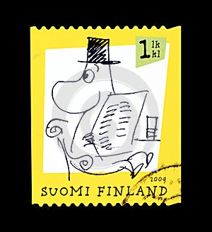 Moomins on postage stamp