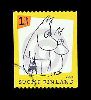 Moomins on postage stamp