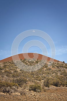 Moon above Mauna Kea