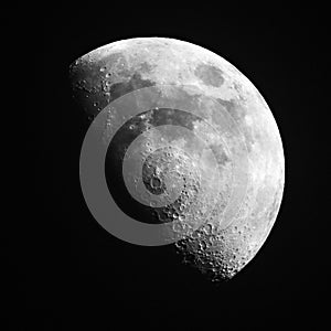 Waxing Gibbous FingerLakes moon photo