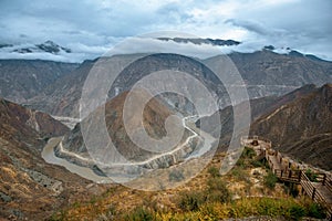 Moon bay, Diqing Prefecture, Yunnan, China