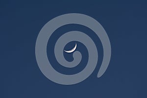 Moon at the beginning of the month at night