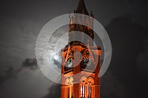 Moon is burning like sun