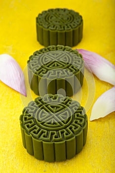 Moon cake of Vietnamese Chinese mid autumn festival food