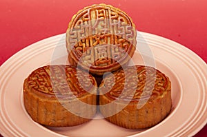 Moon cakes of Chinese Mid-Autumn Festival