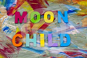 Moon child outer space astronomy dream luner imagination