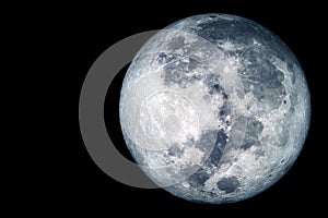 Moon on a dark background. Elements of this image furnished by NASA