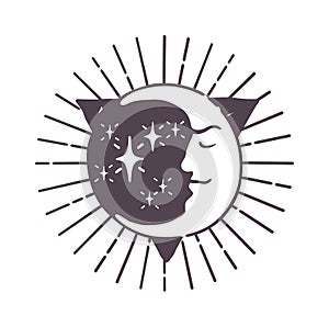 Moon design vector illustration.
