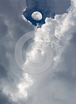 Moon and Dramatic Clouds