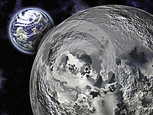 The Moon and Earth