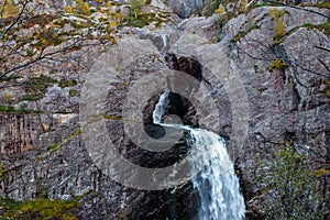 Moon fall water fall in norway