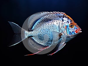 Moon fish isolated  Made With Generative AI illustration