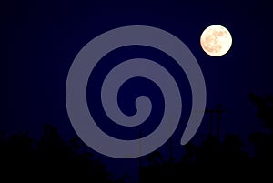 Moon that illuminates at night