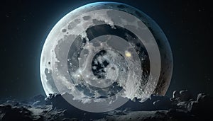 moon illustration wallpaper