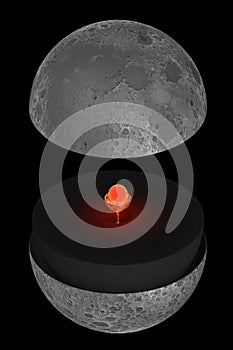 Moon, internal structure