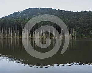 Moon Lake on Mingyue Mountain, Jiangxi, China