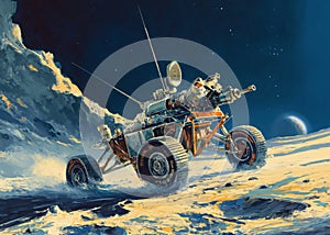 Moon Lander Illustration photo