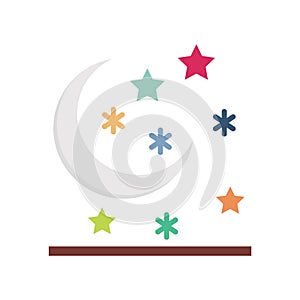 Moon Line Style vector icon which can easily modify or edit