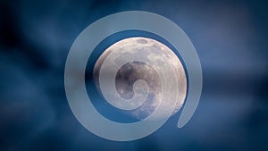 Moon, luna, seara, cer Sky, blue moon